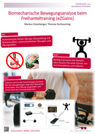 eZGains - Biomechanische Bewegungsanalyse beim Freihanteltraining